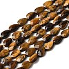 Natural Tiger Eye Beads Strands G-B159-A08-2