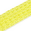 Transparent Glass Beads Strands GLAA-T028-14T-01-1