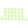 Transparent Lawn Green Acrylic Beads TACR-YW0001-08H-2