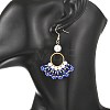 Glass Braided Beads Dangle Earrings EJEW-MZ00747-03-2