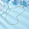 Brass Twisted Link Chain Necklace Making NJEW-JN04866-2