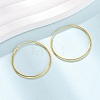 925 Sterling Silver Huggie Hoop Earrings EJEW-C179-05D-G-2