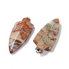 Natural Regalite/Imperial Jasper/Sea Sediment Jasper Pendants G-E572-08B-3