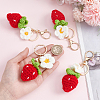 Yarn Woven Keychains KEYC-WH0025-093-3