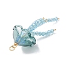 Glass with Acrylic Big Pendants PALLOY-JF04982-02-4
