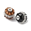 Acrylic Rhinestone Flower Ball Beads OACR-H053-01-2