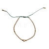 Adjustable Glass Seed Bead Braided Bead Bracelets for Women VT9382-7-1