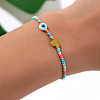 Macaron Glass Seed Beaded Stretch Bracelets JJ3447-2
