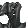Brass Micro Pave Cubic Zirconia Leverback Earrings EJEW-JE07278-3