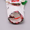 Santa Claus Cloth Hanging Christmas Stocking HJEW-SZC0004-18-3