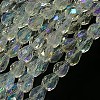 Electroplate Glass Bead Strands X-EGLA-E010-5x7mm-AB01-2