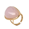 Resin Imitation Gemstone Cuff Open Rings RE-CBA09F0-01G-01-2