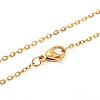Double Pointed Mixed Stone Pendant Necklace for Girl Women NJEW-JN03684-5