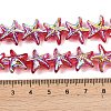 Electroplate Glass Beads Strands EGLA-P069-01A-AB01-4