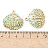 Ocean 304 Stainless Steel Enamel Pendants STAS-T076-08D-02G-3