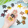 1 Set Sea Turtle Plastic Figurines Display Decorations DJEW-GA0001-48-3