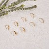 4 Pairs 4 Style Brass Micro Pave Clear Cubic Zirconia Earring Hooks KK-SZ0004-62-3