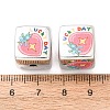 Printed Plating Acrylic Beads AC-CBA655C-17A-3