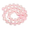 Natural Rose Quartz Beads Strands G-G453-G09-7x12mm-3