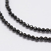 Natural Black Spinel Beads Strands G-E351-01-3
