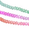 Transparent Painted Glass Beads Strands DGLA-A034-T1mm-A03-4