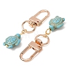 20Pcs Sea Turtle Synthetic Turquoise Pendant Decorations HJEW-CP00071-2