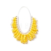 Glass Seed Beaded Pendants PALLOY-MZ01260-01-1