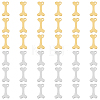 40Pcs 2 Colors 304 Stainless Steel Charms STAS-DC0012-66-1