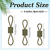 24Pcs 3 Styles Nylon with Rubber Tactical Gear Holder Clip FIND-FG0005-61B-2