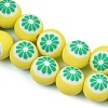 Handmade Polymer Clay Beads Strands PY-CBAEC33-02-4