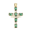Brass Pave Cubic Zirconia Pendants CU-CBAE7DF-11G-A-2