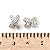 Brass Micro Pave Cubic Zirconia Beads KK-P297-06P-3