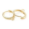 Brass Huggie Hoop Earring Finding X-KK-C024-17KCG-2