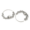 316 Surgical Stainless Steel Hoop Earrings for Women and Men EJEW-D096-22D-AS-2