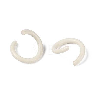 Spray Painted Iron Open Jump Rings IFIN-T017-04B-30-1