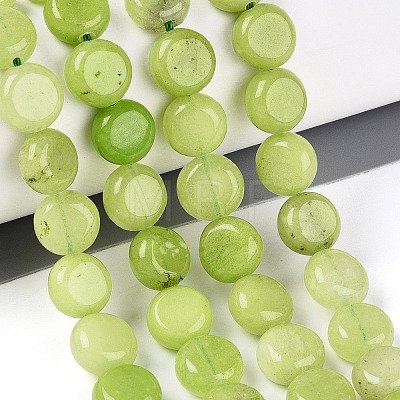 Dyed Natural White Jade Beads Strands G-T143-16J-1