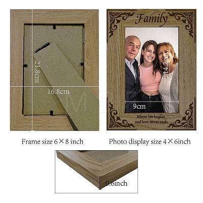 Natural Wood Photo Frames AJEW-WH0292-058-1