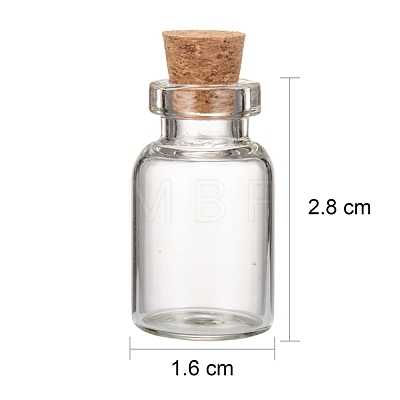 Glass Jar Bead Containers X-CON-Q016-1