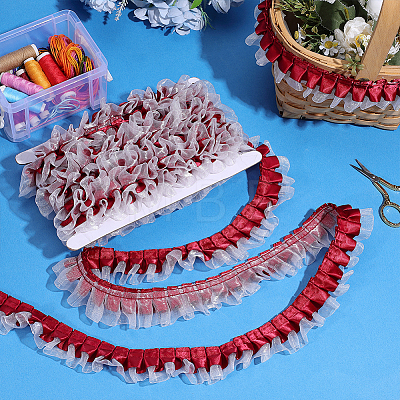 1Pc Polyester Ruffled Trimming DIY-ME0003-35A-1