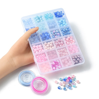 DIY Candy Color Bracelet Making Kit DIY-YW0007-11-1
