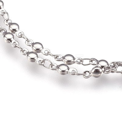 304 Stainless Steel Multi-strand Bracelets BJEW-G596-12P-1