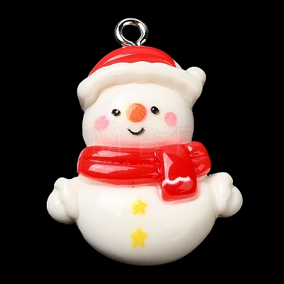 Christmas Opaque Resin Pendants CRES-D016-01H-1