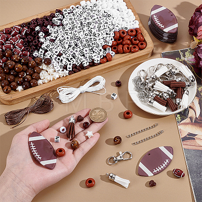 DIY Rugby Keychain Making Kit DIY-NB0016-73-1