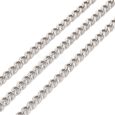 304 Stainless Steel Cuban Link Chains CHS-K016-03A-P-1