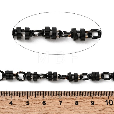 304 Stainless Steel Flat Round Link Chains CHS-K024-13EB-1