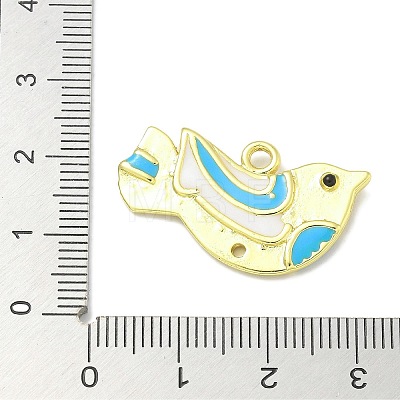 Rack Plating Brass Enamel Pendants KK-L224-060G-02-1