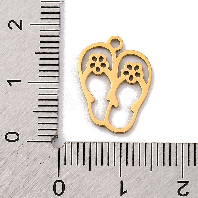 201 Stainless Steel Pendants STAS-U016-03G-1