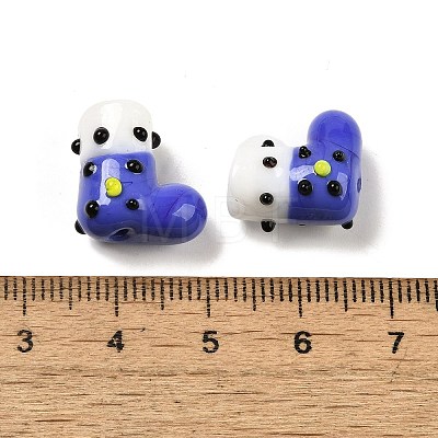 Handmade Lampwork Bumpy Beads Strands LAMP-U001-01F-1-1