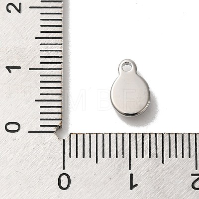 304 Stainless Steel Glass Pendants STAS-B074-02P-01-1