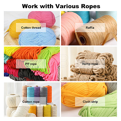   6Pcs 6 Style PU Leather Knitting Crochet Bags Nail Bottom Shaper Pad FIND-PH0009-91-1